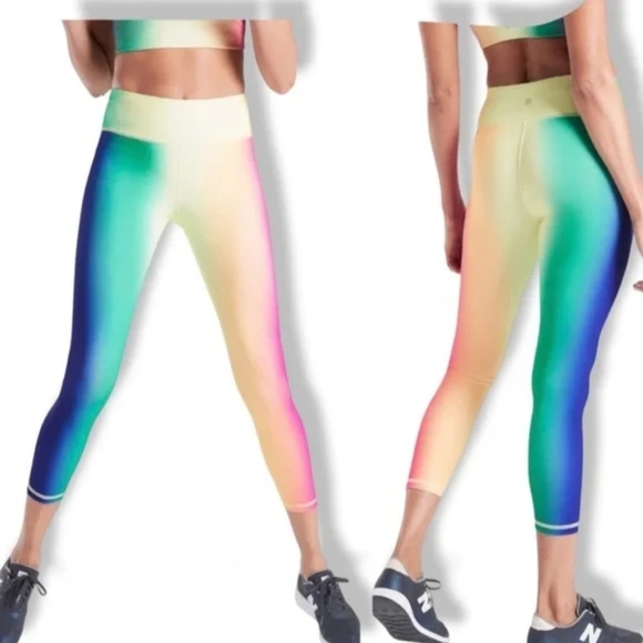 Athleta Contender Love Proudly Legging Size Small Rainbow - Picture 1 of 9